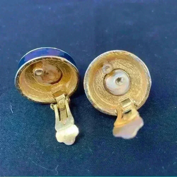 Kenneth Jay Lane KJL Vintage 60-70s Quality Costume Jewelry Earrings - Picture 3 of 3